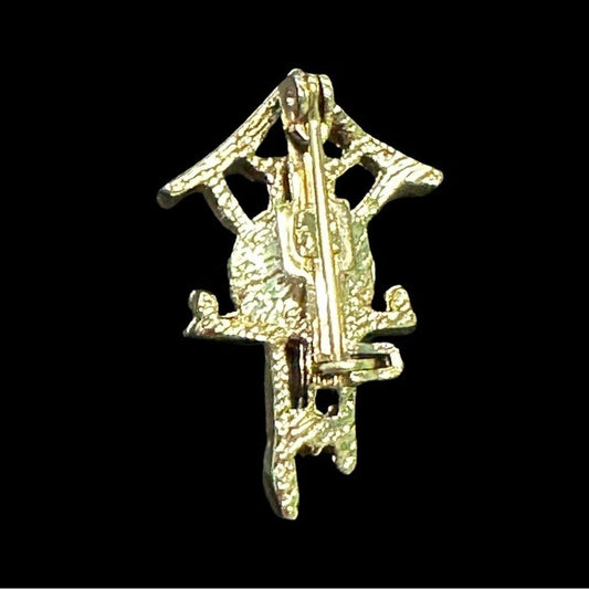 Cuckoo Clock Brooch