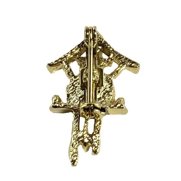 Cuckoo Clock Brooch